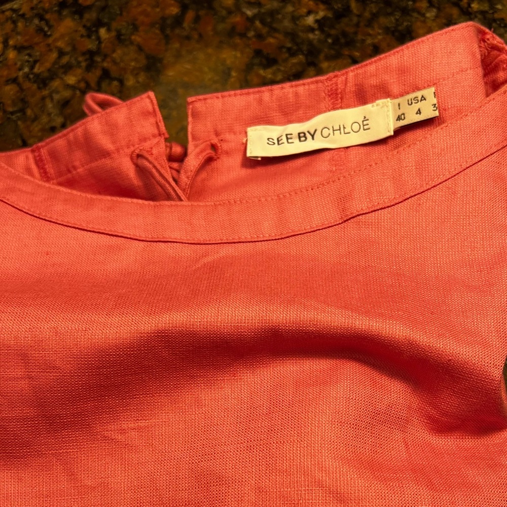 See by Chloe tea pink dress